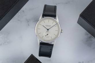 Thumbnail von NOMOS Orion Stahl Handaufzug Herrenuhr Ref. 301 Box & Papiere 2014