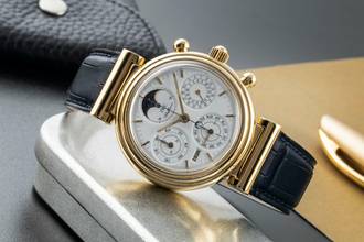 Thumbnail von IWC Da Vinci Perpetual Calendar Chronograph 18K Gold Automatik Ref. IW375001