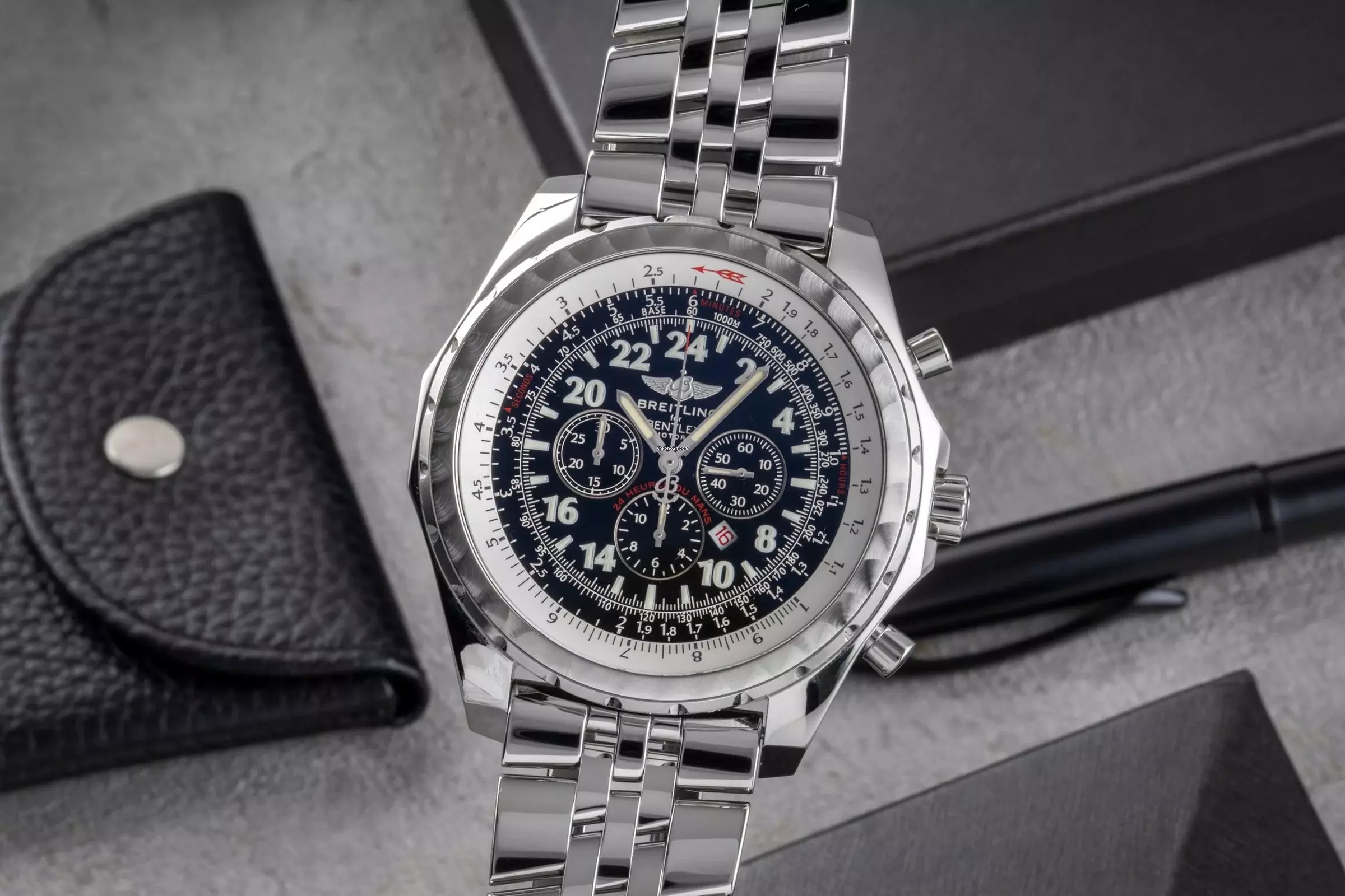 Breitling Bentley Le Mans Ltd Edition Stahl Automatik Ref. A22362-305 B&P 2003