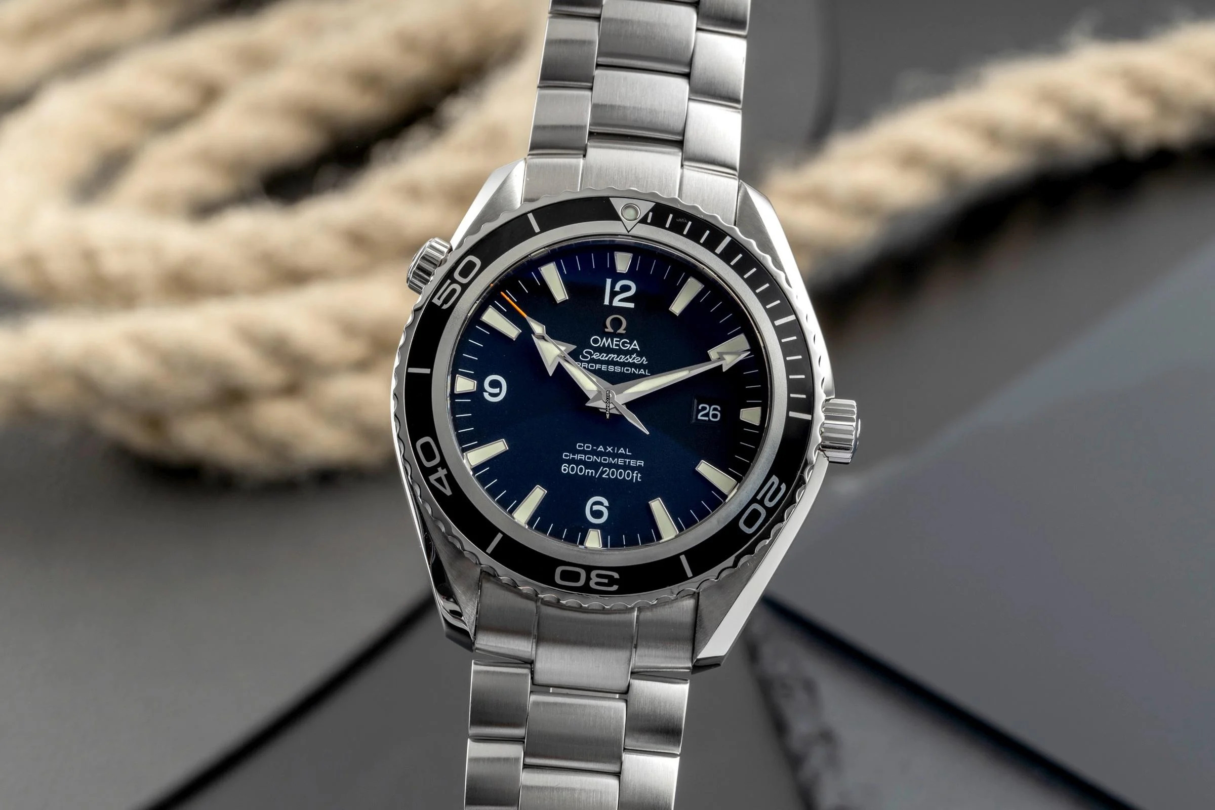Omega Seamaster Planet Ocean 45,5 Automatik Co Axial Ref. 2200.50.00 B&P 2007