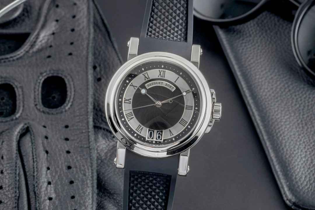  Breguet Marine ´Horloger de la Marine´ Stahl Automatik Ref G5817ST925V8 B&P 2016 