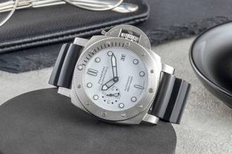 Thumbnail von Panerai Luminor Submersible Bianco Automatik Herrenuhr Ref. PAM02223 B&P 2022