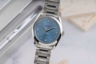 Thumbnail von Omega Seamaster Aqua Terra Stahl Quarz Damenuhr Ref. 220.10.28.60.53.001 Papiere 2018