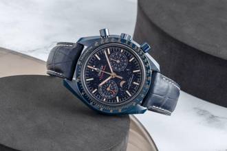 Thumbnail von Omega Speedmaster Moonphase Moonwatch Blue Side of the Moon 304.93.44.52.03.002