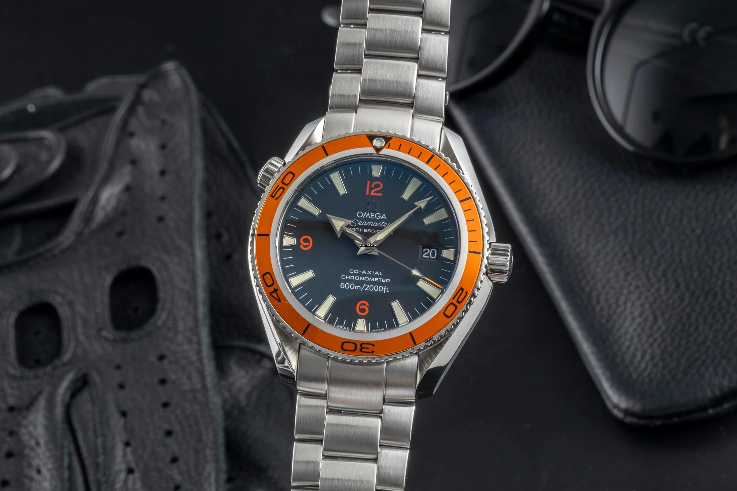 Omega Seamaster Planet Ocean Automatik Stahl Herrenuhr Ref. 2209.50.00 Papiere