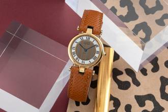 Thumbnail von Cartier must Vendome Louis Cartier SM Vermeil Trinity Dial Damenuhr Ref 84978213