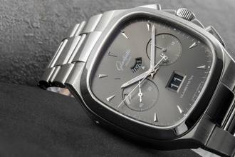 Thumbnail von Glashütte Original Seventies Chronograph Panoramadatum Stahl Automatik Herrenuhr Ref. 1-37-02-01-02-70