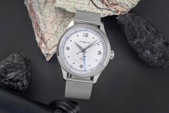  Montblanc Heritage Stahl Automatik Herrenuhr Ref. 119949 7492 Box & Papiere 2024 