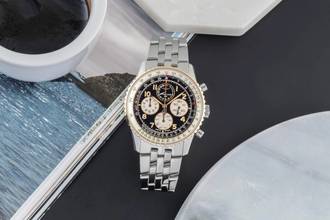 Thumbnail von Breitling Navitimer Chronograph Stahl / Gold Automatik Herrenuhr Ref. D33030