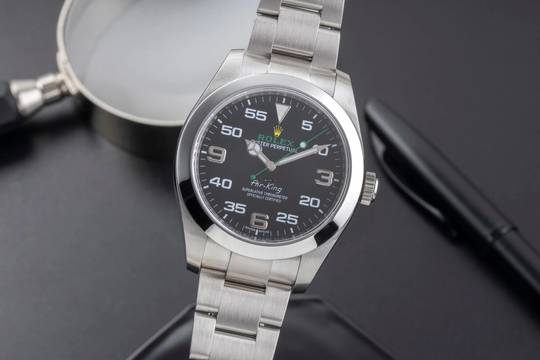  Rolex Air King Automatik Stahl Herrenuhr Oyster Perpetual Ref. 116900 B&P 2018 