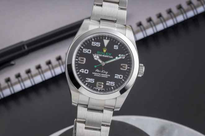  Rolex Air King Automatik Stahl Herrenuhr Oyster Perpetual Ref. 116900 B&P 2020 