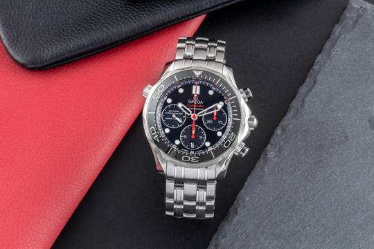 Omega Seamaster Diver 300 M Chronograph Stahl Automatik Herrenuhr Ref. 212.30.42.50.01.001 