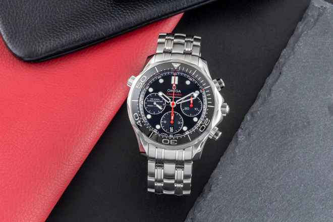 Omega Seamaster Diver 300 M Chronograph Stahl Automatik Herrenuhr Ref. 212.30.42.50.01.001 