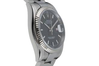 Thumbnail von Rolex Datejust 36 Roulette Date Black Dial Stahl / Weissgold Oyster Ref. 116234