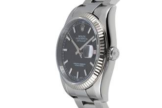 Thumbnail von Rolex Datejust 36 Roulette Date Black Dial Stahl / Weissgold Oyster Ref. 116234