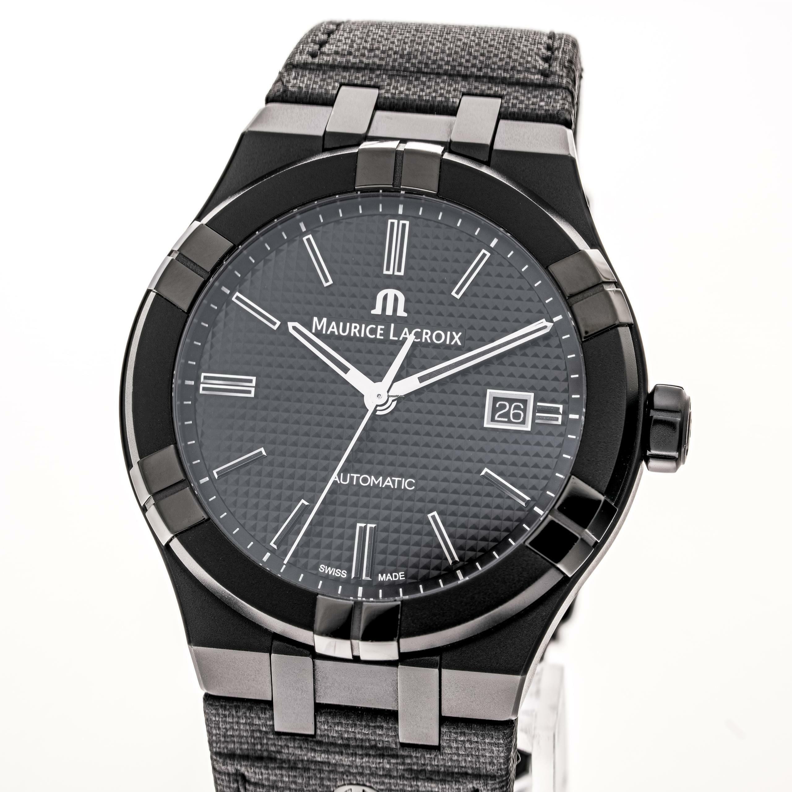  Maurice Lacroix AIKON Automatic – AI6008-PVB01-330-1 – like NEW – 2022 Full Set 