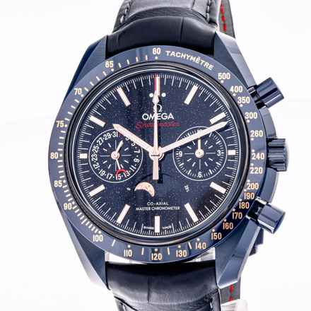  Omega Speedmaster Moonphase Moonwatch 44 Blue – 304.93.44.52.03.002 – like NEW – 2023 Full Set 