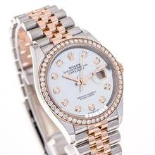 Thumbnail von Rolex Datejust 36 Mother of Pearl – Factory Diamonds – 126281RBR – like NEW – 2025 Full Set