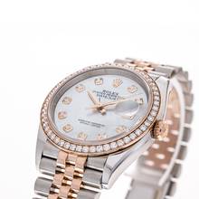 Thumbnail von Rolex Datejust 36 Mother of Pearl – Factory Diamonds – 126281RBR – like NEW – 2025 Full Set