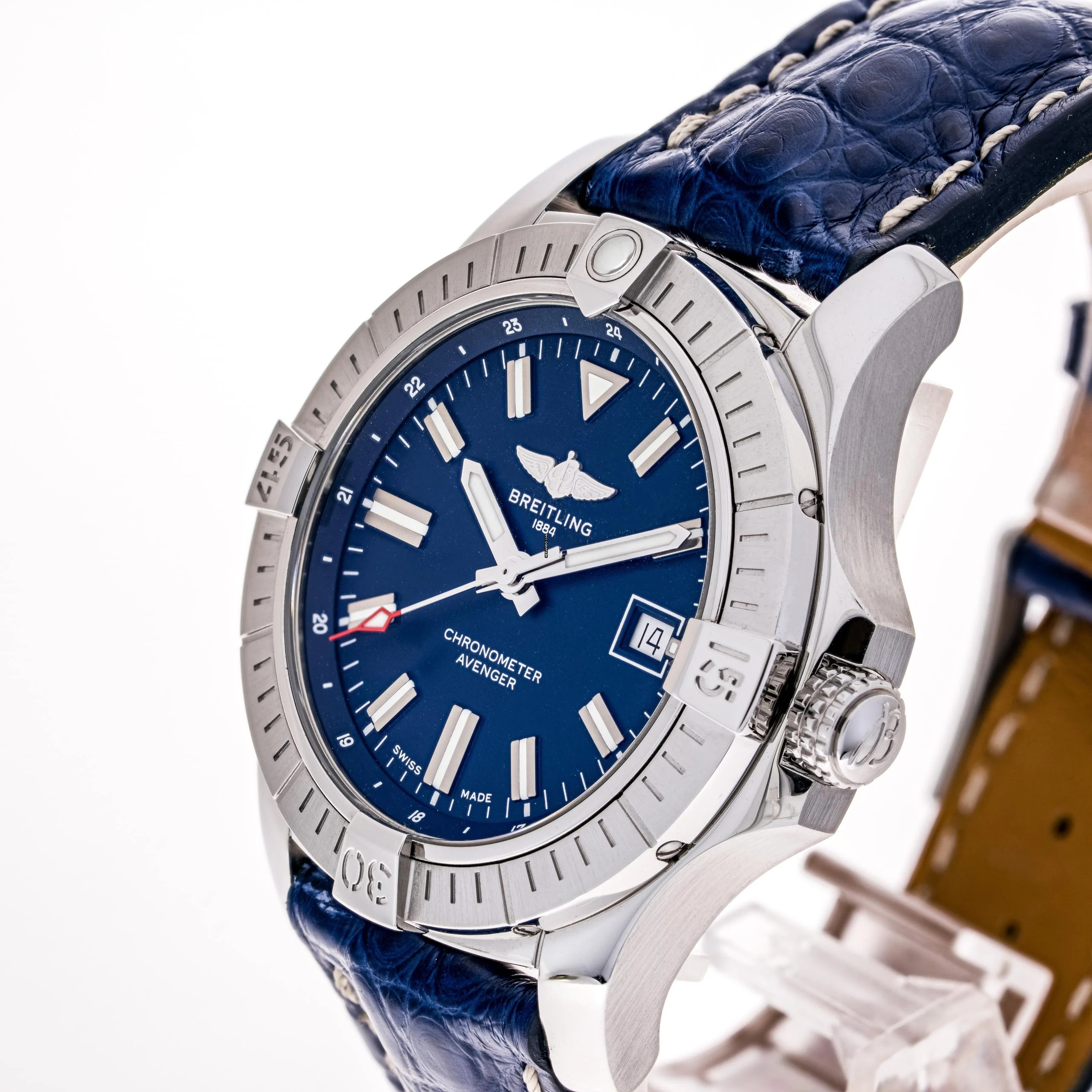  Breitling Avenger Automatic 43 Blue – A17318101C1X1 – like NEW – 05/2023 Full Set 