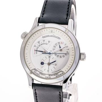  Jaeger-LeCoultre Master Geographic White 38 – 142.8.92 – like NEW – 2001 Full Set 