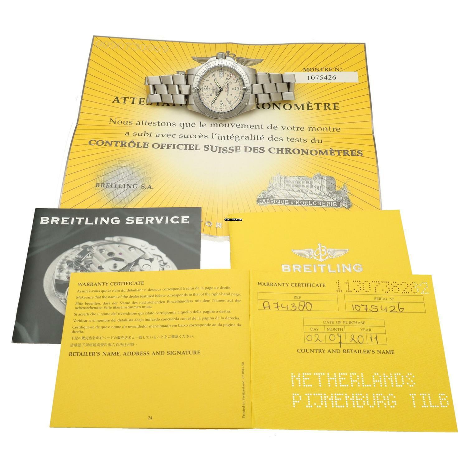 Thumbnail von Breitling Colt Full set Ref. A74380 2011