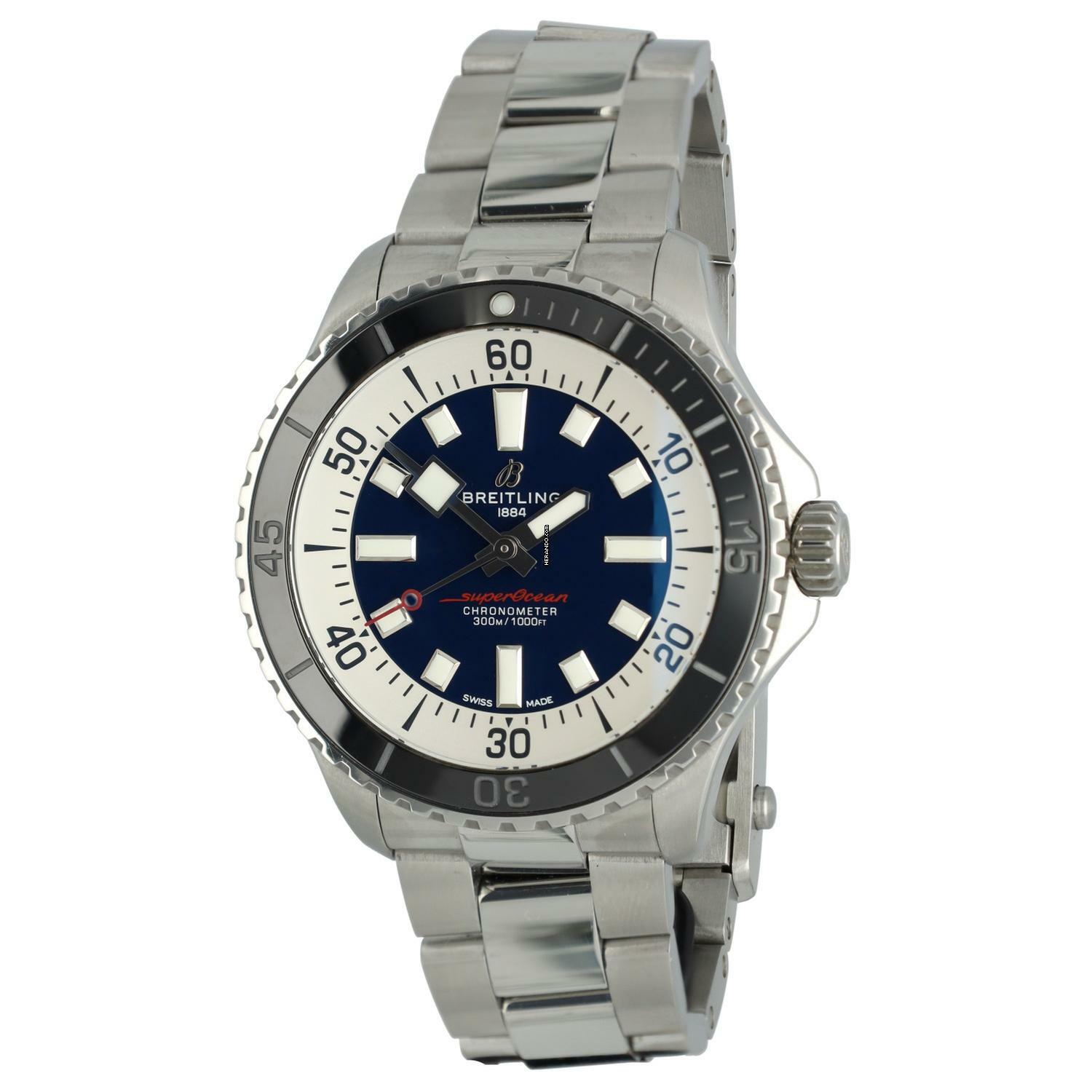  Breitling Superocean 44 Automatic 44 Full Set Extra Rubber Strap 