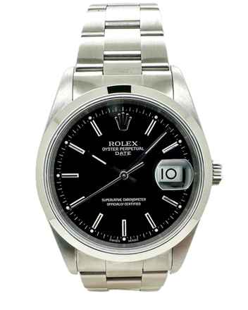  Rolex Oyster Perpetual Date 34 mm Jahr 1998 Referenz 15200 
