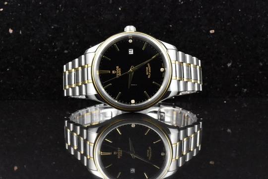  Tudor Style 12703 Stahl Gold 41MM Black Diamond Dial Automatik - 2020 