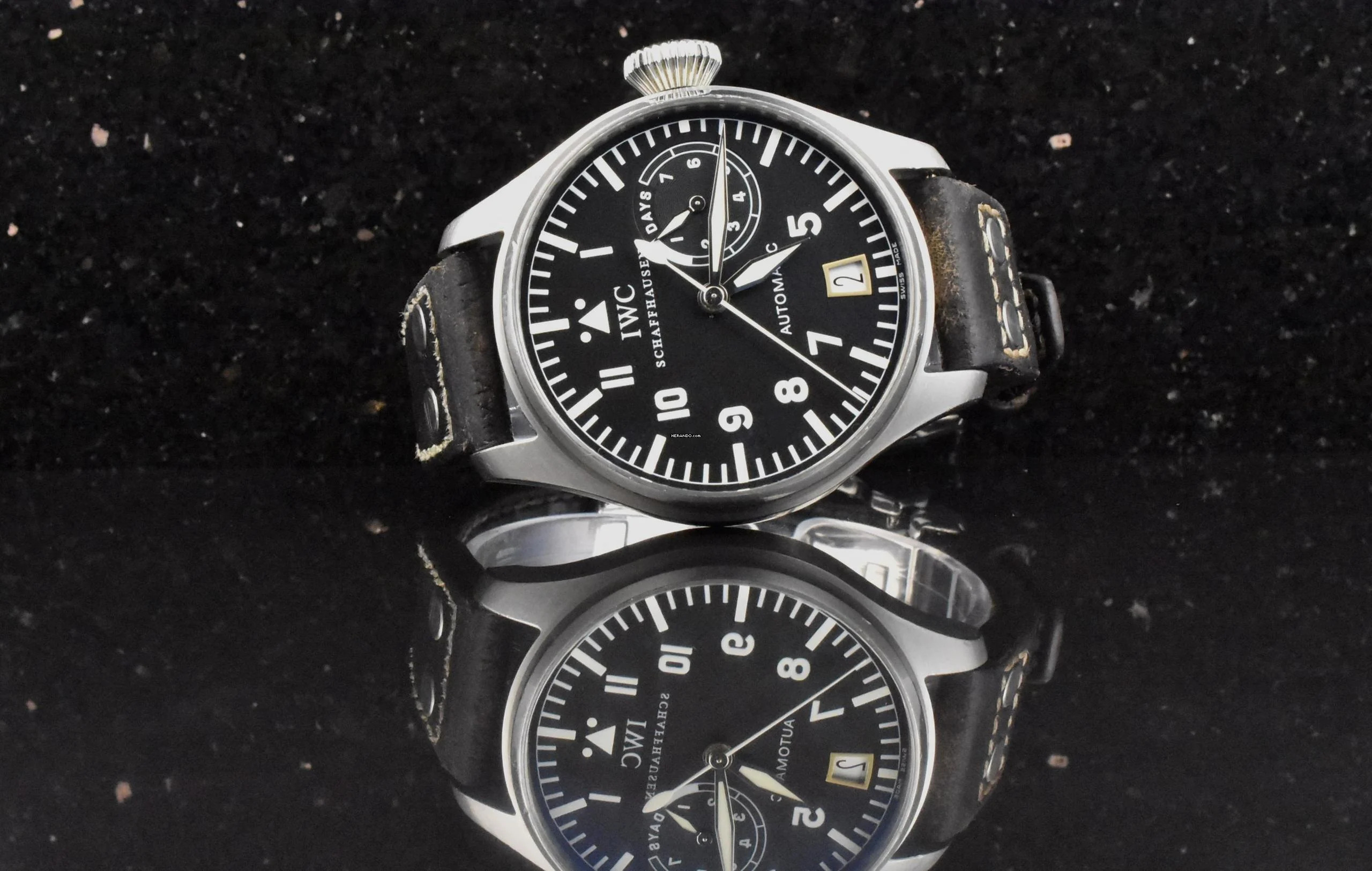 IWC Große Fliegeruhr Big Pilot Große Fliegeruhr unpoliert IW5002 Automatik - Vintage