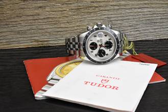 Thumbnail von Tudor Prince Date Chronograph Panda Porzellan Dial VERY NICE 79260 Automatik 40MM