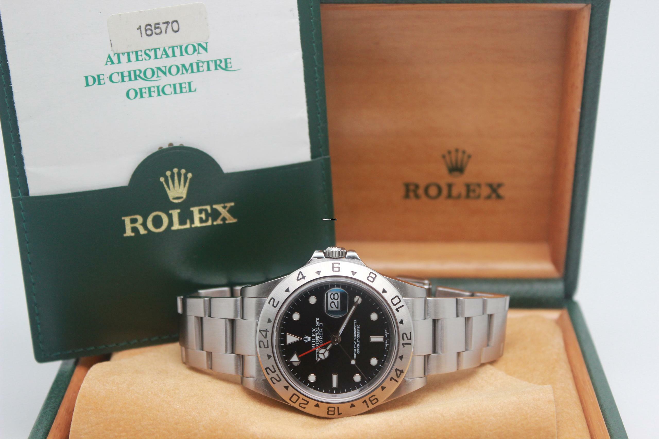 Thumbnail von Rolex Explorer II 16570 Full Set 2002