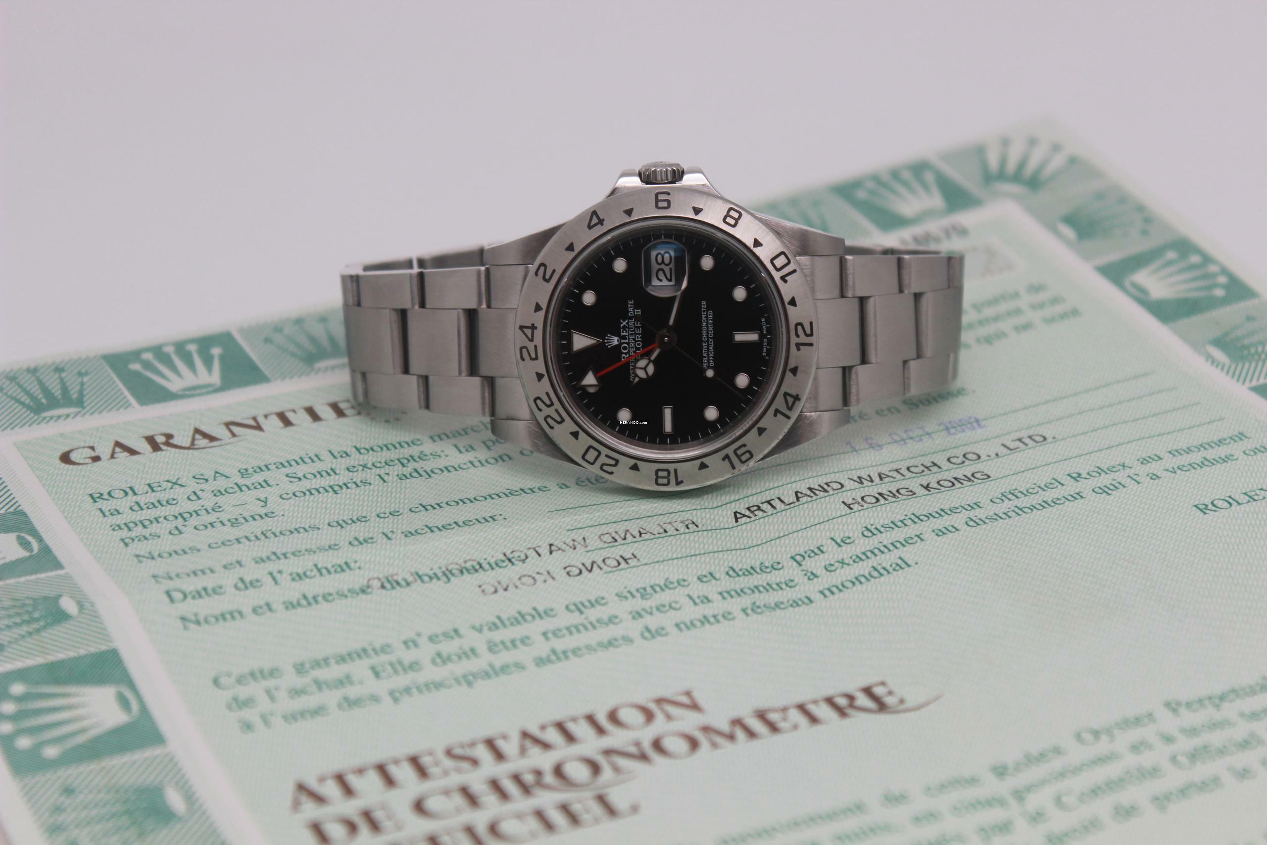 Thumbnail von Rolex Explorer II 16570 Full Set 2002