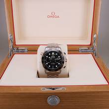 Thumbnail von Omega Seamaster Diver 300 M Master Chronometer Chronograph Stahl/18k Sedna Gold Full Set Top Zustand