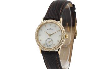 Thumbnail von Blancpain Villeret Automatic 18K Gold Mother of Pearl from 1994 Diamond Bezel
