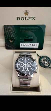  Rolex Daytona 116500 LN Daytona Stahl-Neu B & P 2022 Full Set nicht mehr produziert 