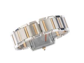 Thumbnail von Cartier Tank Française Two Tone GM großes Modell Ref.2302 1999 Full Set wie Neu Vintage