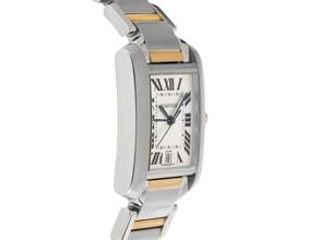 Thumbnail von Cartier Tank Française Two Tone GM großes Modell Ref.2302 1999 Full Set wie Neu Vintage