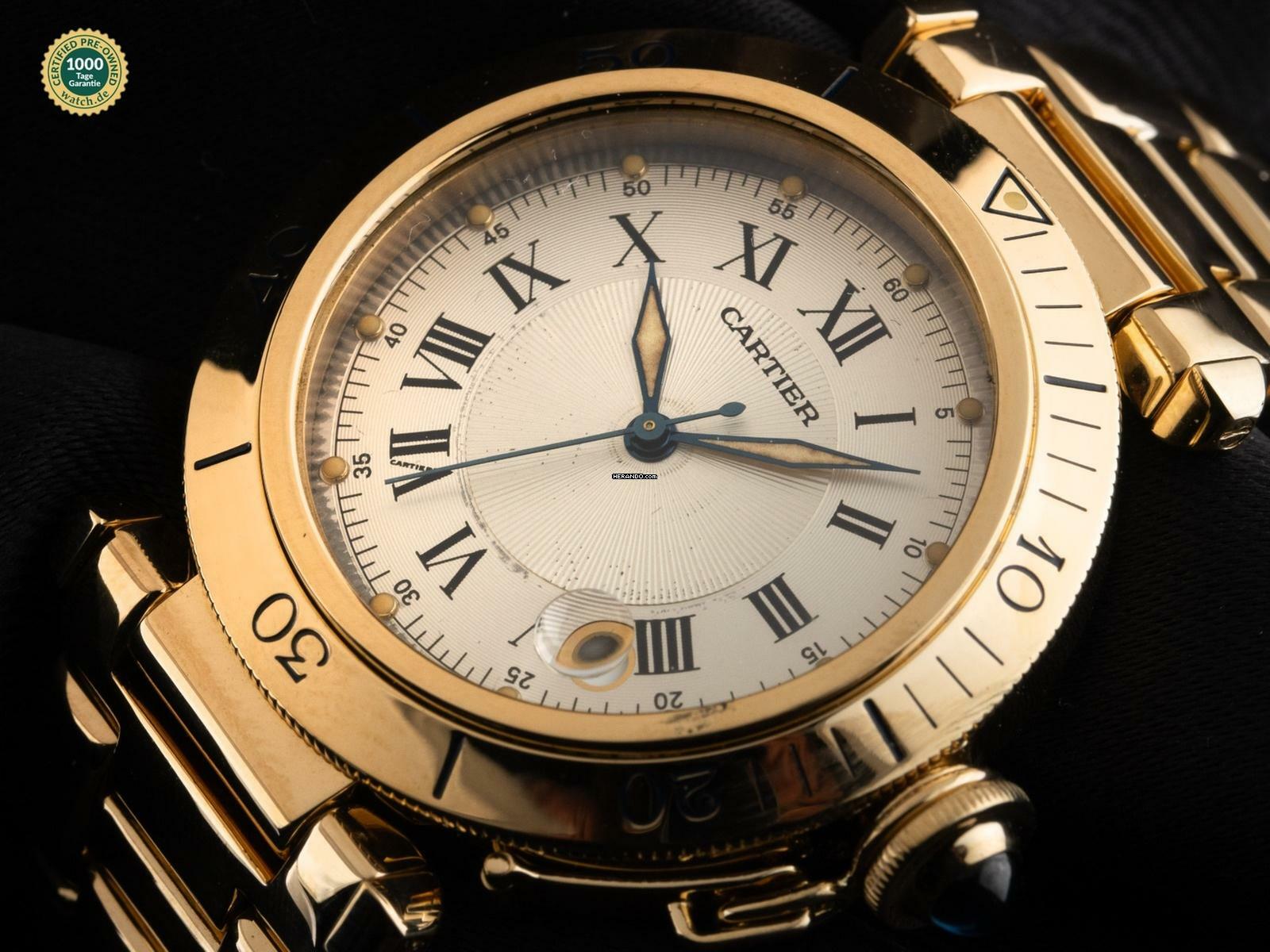 Cartier Pasha Ref.1020-1 1997 Full Set sehr gut Vintage