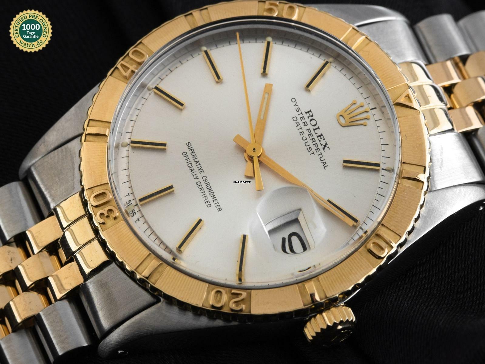 Rolex Datejust Turn-O-Graph Turn-O-Graph open 6/9 Ref.1625 1972 Box&Beschreibung sehr gut Vintage