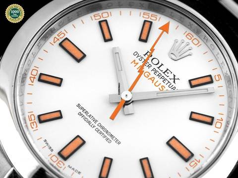  Rolex Milgauss Oyster Perpetual Milgauss Ref.116400 2008 Full Set wie Neu Vintage 