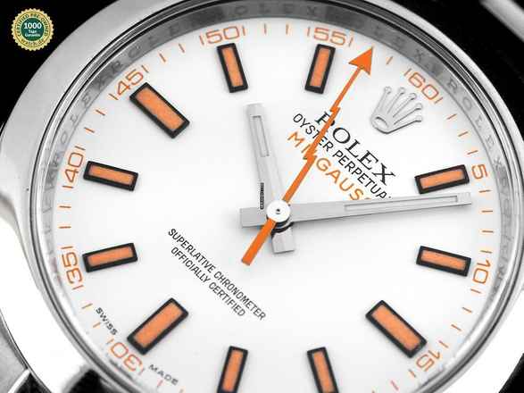  Rolex Milgauss Oyster Perpetual Milgauss Ref.116400 2008 Full Set wie Neu Vintage 