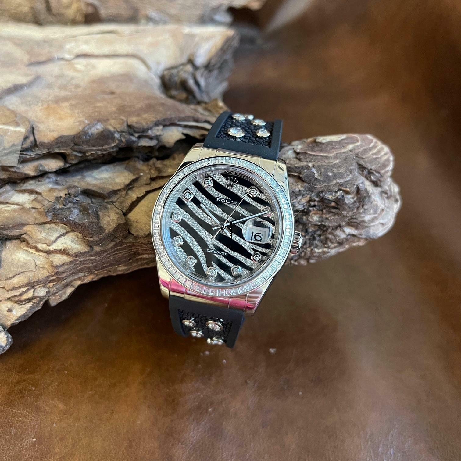 Rolex Datejust 36 Datejust 36 ZEBRA - FULLSET 2010 LC100 - Ref. 116189BBR - FACTORY DIAMONDS SPECIAL EDITION - FACTORY DIAMONDS