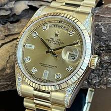 Thumbnail von Rolex Day-Date 36 Day-Date 36mm - 750er Gelbgold - Diamant - FULLSET 2015 LC100 - Ref. 118338