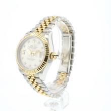 Thumbnail von Rolex Lady-Datejust 28 Steel / Gold Fluted Jubilee Silver Diamond Dial Like New '21