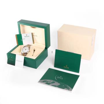  Rolex Datejust 41 Steel/Gold Jubilee Fluted White Dial Service '25 