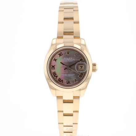  Rolex Lady-Datejust 26 Everose Gold Oyster Smooth Roman MoP Dial 