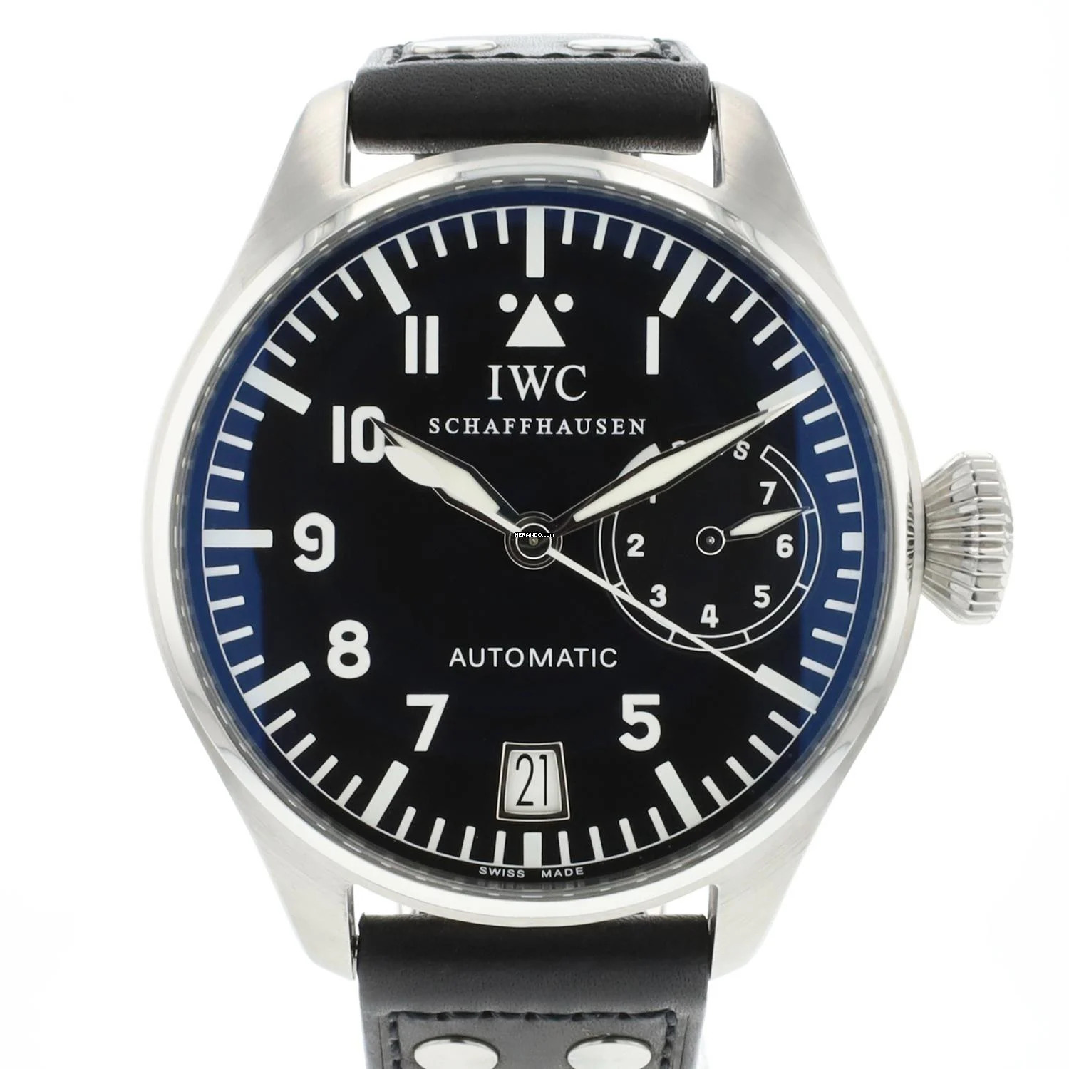 IWC Große Fliegeruhr Big Pilot 7-Days Steel Black Dial
