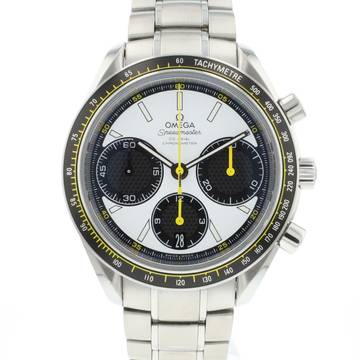  Omega Speedmaster Racing Steel White Dial 