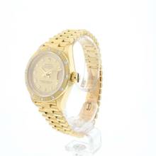 Thumbnail von Rolex Lady-Datejust 26 Yellow Gold President Champagne Roman Dial Bark Bezel Diamonds